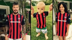San Lorenzo: Tinelli e hijos lucen en Twitter la nueva camiseta