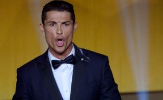 Cristiano celebró con su grito clásico al ganar el Balón de Oro