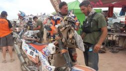 Dakar: Vellutino llegó a Calama, el peor campamento del rally