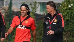 Van Gaal: "Falcao debió anotar pero estoy contento con él"