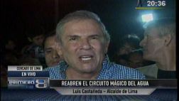 Circuito Mágico del Agua: Castañeda lamentó "bastante descuido"