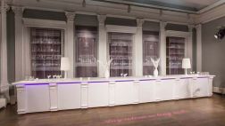 Bar reciclable: Esta elegante barra está hecha con papel