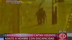 Ate: delincuentes asaltaron a anciano con discapacidad