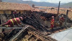 Incendio en casa colonial de Cusco dejó daño patrimonial mínimo