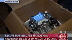 Policía recuperó S/.1 millón en mercadería robada en Carabayllo