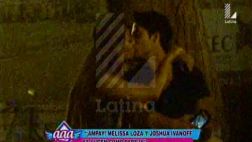 Melissa Loza y Joshua Ivanoff fueron captados besándose