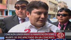 'Chacalón Jr.' negó haber matado a minusválido en concierto