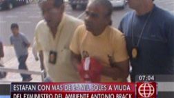 Uno de los estafadores de viuda de Antonio Brack fue capturado