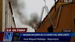 Callao: incendio de proporciones afectó al menos diez casas