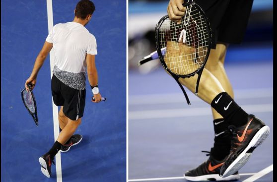 Dimitrov destrozó su raqueta ante Murray en el Australian Open