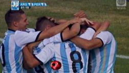 Perú pierde ante Argentina con gol al primer minuto de juego