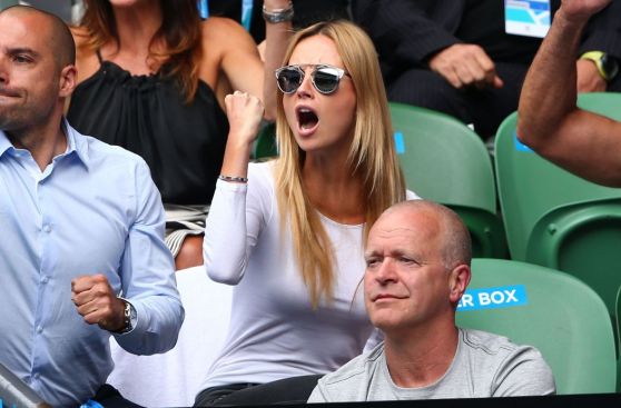 Australian Open: alegría en las tribunas de la novia de Berdych