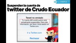 Ecuador: Suspenden cuenta de un tuitero crítico de Correa
