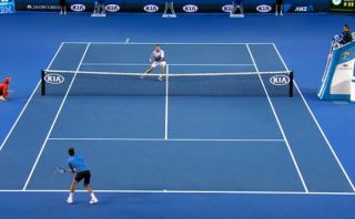 Djokovic y el magistral 'globo' que hasta Wawrinka felicitó