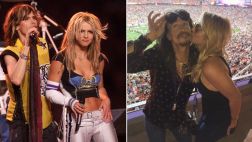 Britney Spears y Steven Tyler se reencontraron en el Super Bowl