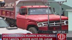 Chofer que mató a dos niños en Pamplona Alta sigue prófugo