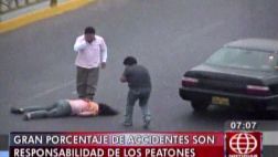 Atropellan a mujer que trató de cruzar indebidamente la pista