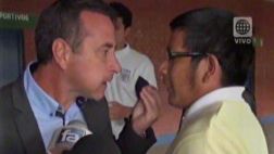 Sanguinetti discutió con hincha en Huancayo tras derrota