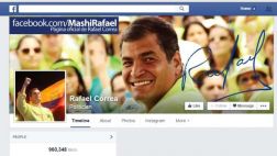 Facebook: presidente Rafael Correa se estrena en la red social