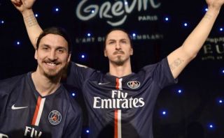 Zlatan Ibrahimovic presentó su estatua de cera en París