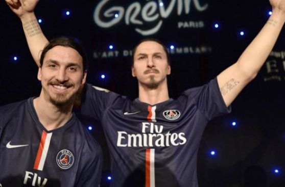 Zlatan Ibrahimovic presentó su estatua de cera en París