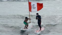 Surf: Piccolo Clemente compite en Circuito Mundial de Longboard