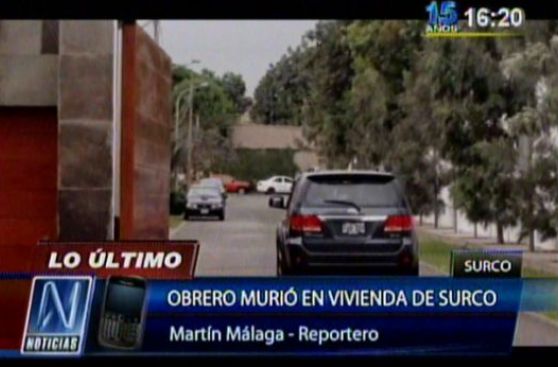 Surco: joven obrero murió tras caer en piscina de condominio