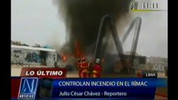 Rímac: dos buses abandonados se incendiaron en Flor de Amancaes