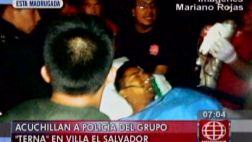 Apuñalan a policía Terna para robarle en Villa El Salvador
