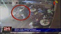 Bar Piselli: así fue asaltado el tradicional local barranquino