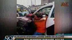 Callao: dos muertos dejó asalto a vehículo lleno de celulares