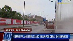 Cierre de Av. Pista Nueva generó congestión vehicular