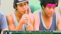 Campo de Marte es usado por jóvenes para fumar marihuana