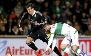 Real Madrid: Gareth Bale recibió descomunal falta ante Elche