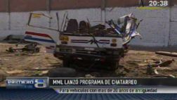 Programa de chatarreo fue relanzado con retiro de 60 vehículos