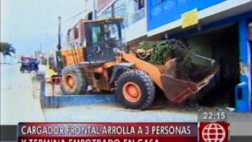 Carabayllo: cargador frontal atropelló y dejó grave a escolar