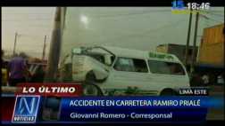 Al menos 27 heridos en dos accidentes en la Carretera Central
