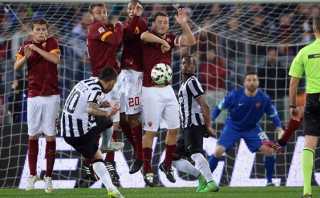 La Juventus empató con la AS Roma con golazo de Carlos Tevez