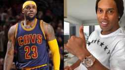 Un lujo: Ronaldinho recibió regalo de LeBron James de US$60 mil