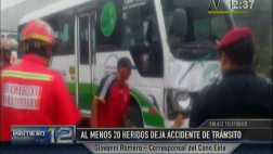 Chosicano chocó contra tráiler y dejó 20 heridos en Ate