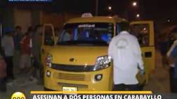 Ataque de sicarios por cupos deja dos muertos en Carabayllo