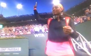 Serena Williams ovacionada en su regreso a Indian Wells (VIDEO)