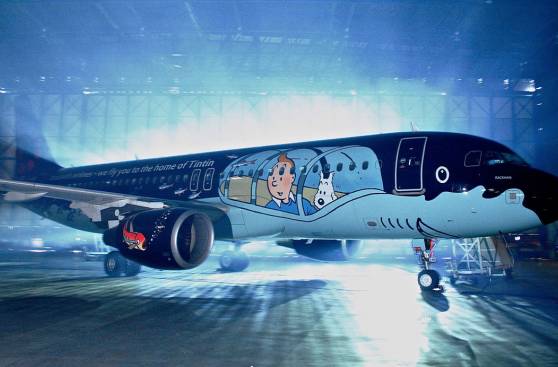 Disfruta un vuelo en este original avión de Tintín