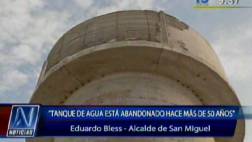 Tanque de Sedapal abandonado hace 50 años se cae a pedazos