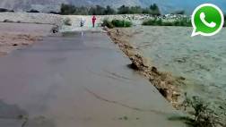 WhatsApp: alertan de posible desborde de río en Chepén (VIDEO)