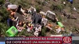 Vuelco de bus en vía Nasca-Puquio dejó 21 muertos y 39 heridos