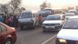 'Chosicanos' provocan triple choque en Carretera Central