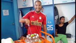 Rodríguez fue presentado en Cristal en el día de su cumpleaños