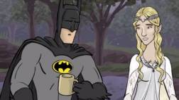 YouTube: Batman invita a salir a Galadriel de Lord of The Kings