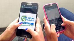 Vecinos de San Miguel se comunicarán vía WhatsApp con municipio